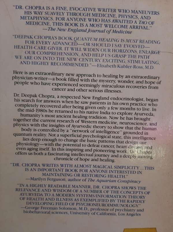 QUANTUM HEALING by DEEPAK CHOPRA, M.D.
