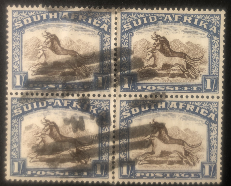 UNION OF SOUTH AFRICA DEFINITIVES HYPHENATED