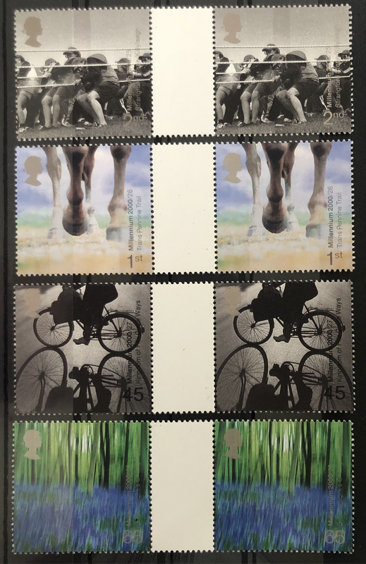GREAT BRITAIN GUTTER PAIR UNMTD MINT
