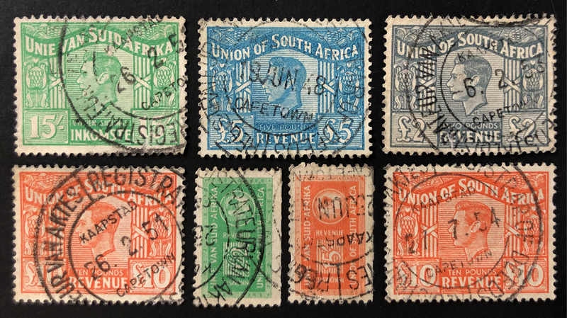 UNION OF SOUTH AFRICA REVENUE