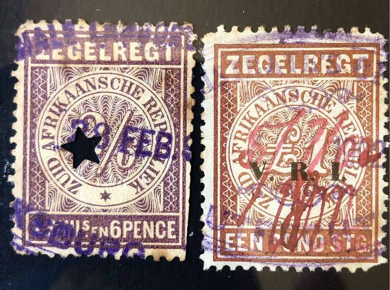 ZEGELREGT ZUID A. REPUBLIEK