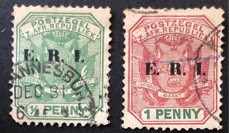 TRANSVAAL POSTZEGEL ERI OVPT
