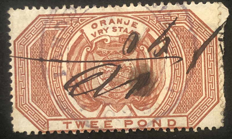 OFS 1882-1886 SIGNED TWEE POND FISCAL STAMP