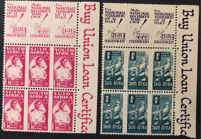 UNION OF SOUTH AFRICA PART SHEET UNMTD