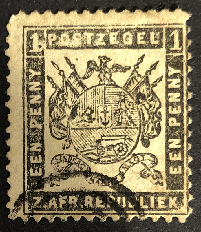 Z.AFR.REPUBLIEK POSTZEGEL ENN PENNY