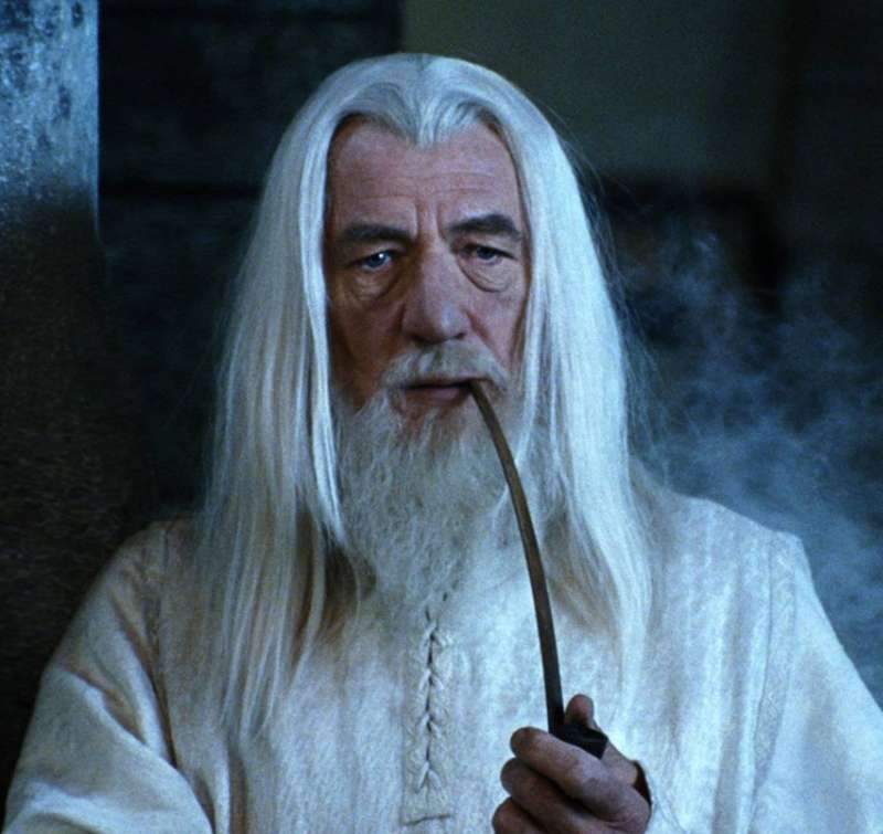 Lord of the Rings Hobbit Gandalf Style Long Tobacco Smoking Pipe - Czech Pipe - 23cm