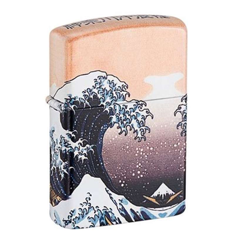Zorro Lighter - Artist: Hokusai - The Great Wave