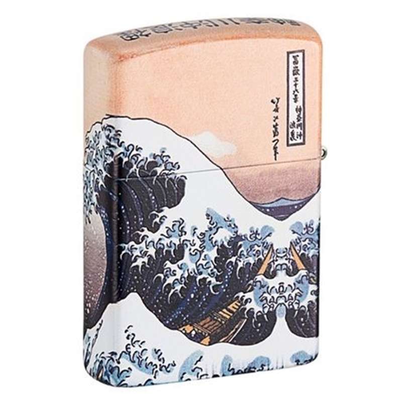 Zorro Lighter - Artist: Hokusai - The Great Wave
