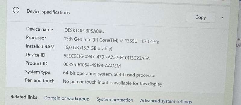 --13th Gen i7--Dell Latitude 3540--Core i7 1355U--16GB Ram--1TB SSD--15.6 FHD+ Display--