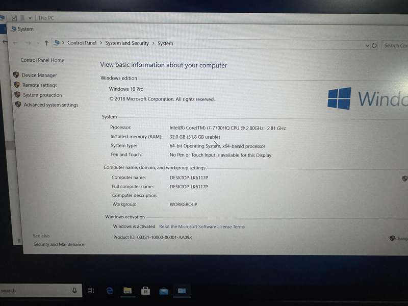Lenovo ThinkPad P51 Quad Core i7