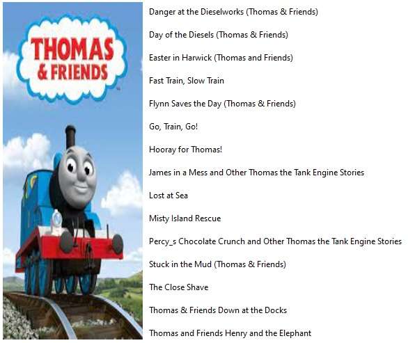 12 Thomas & Friends eBooks