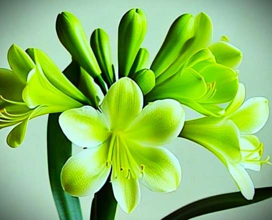 CLIVIA Miniata  -   GREEN FLOWER  -    10  Seeds