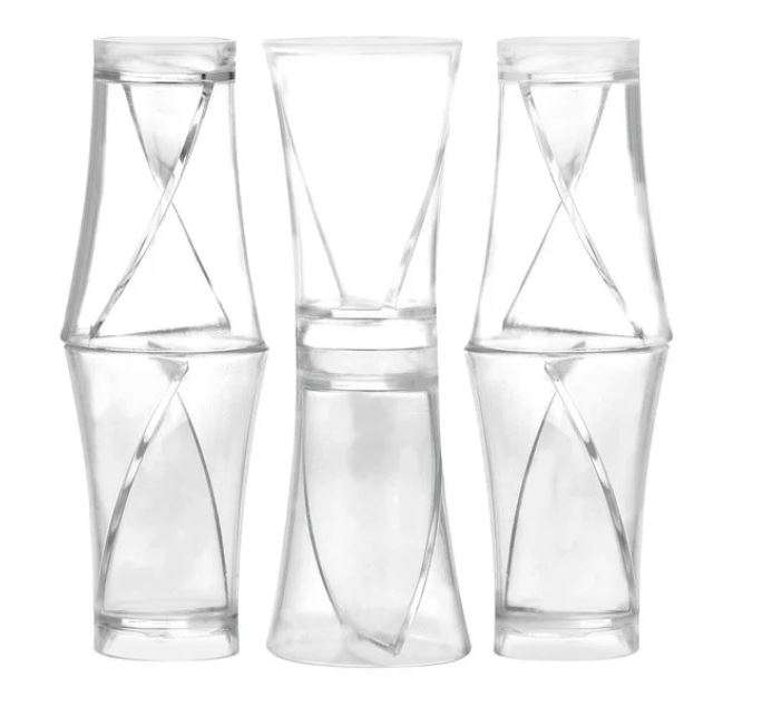TWISTER SPLIT SHOT GLASSES (6 PACK)  plastic-  50ml