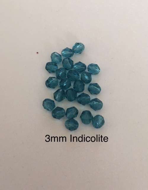 Swarovski Crystal Round Beads Colour Indicolite