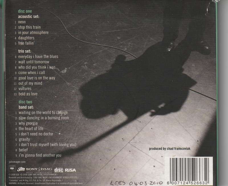 John Mayer - Where the Light is LIVE (2CD)