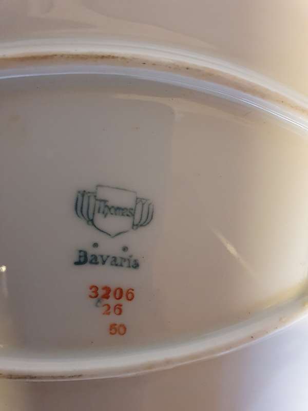Vintage Thomas Bavaria Dish with Gold Trim  (32cm x 32cm height 7cm)