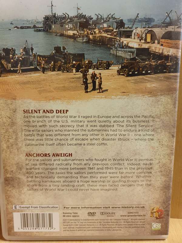 World War II in Colour - Silent and Deep & Anchors Aweigh - Dvd