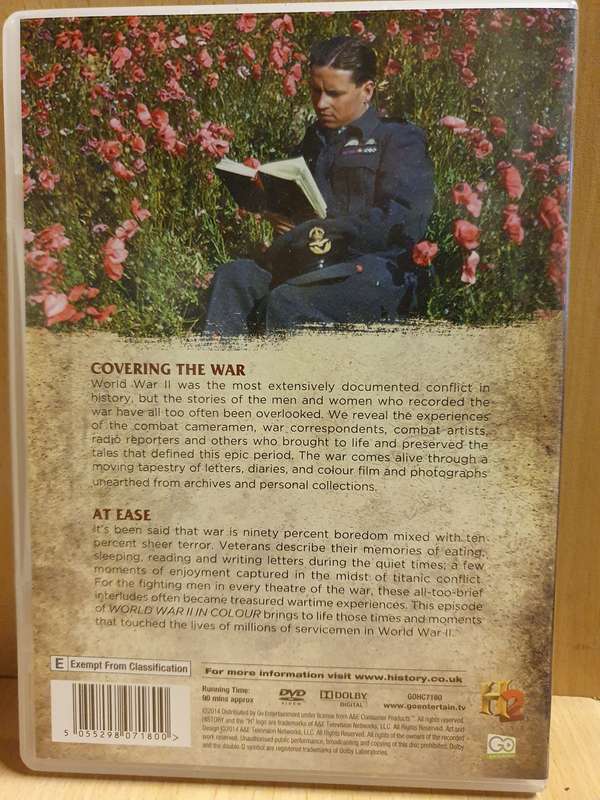 World War II in Colour - Covering the War & At Ease - Dvd