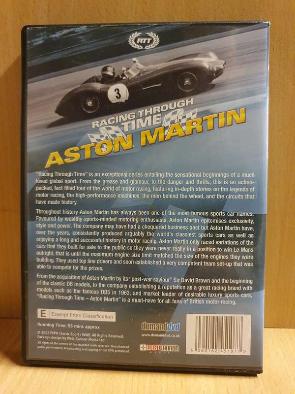Racing Through Time - Aston Martin - Dvd