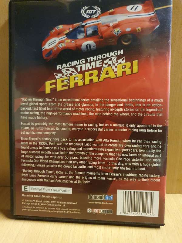 Racing Through Time - Ferrari - Dvd