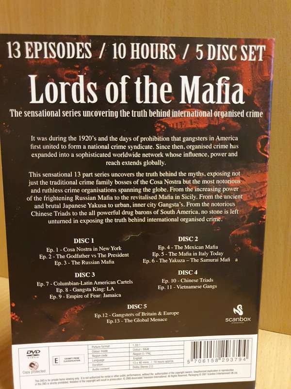 Lords of The Mafia - Uncovering the truth behind organised crime - Dvd (5 discs)