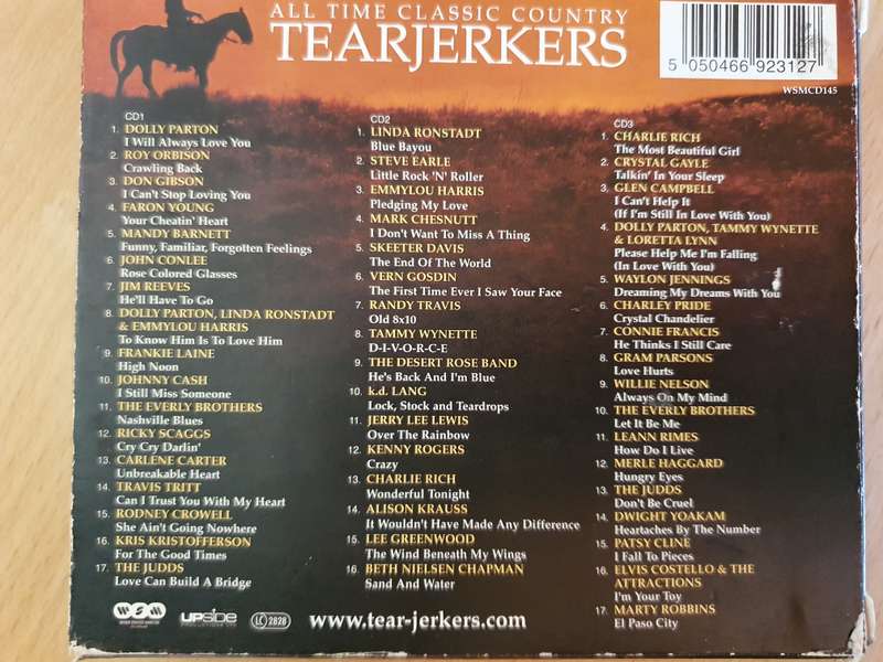 AllTime Classic Country Tearjerkers - CD  (3 discs)
