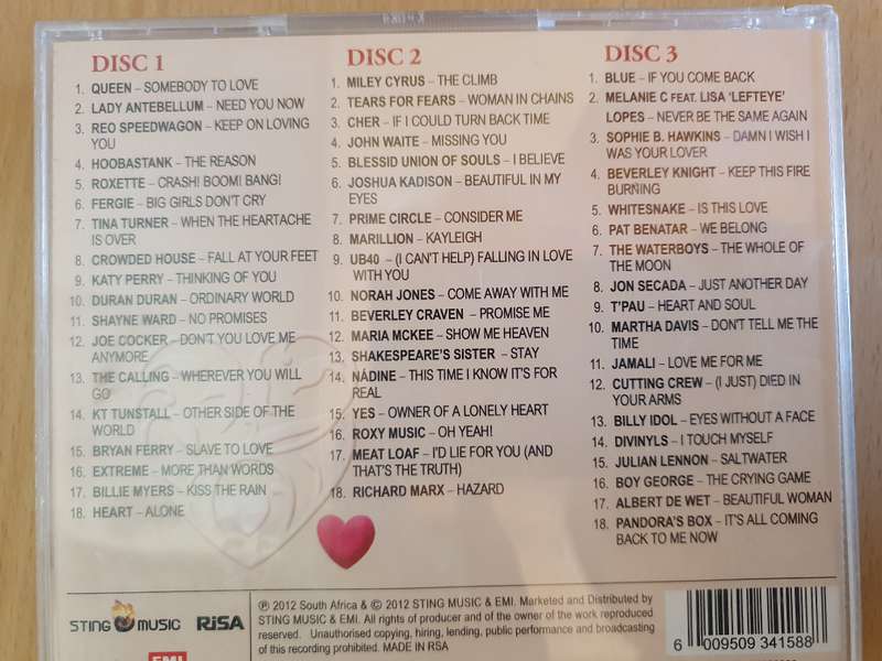 Love and Affection - The Power Ballads Album - Cd (3 discs)