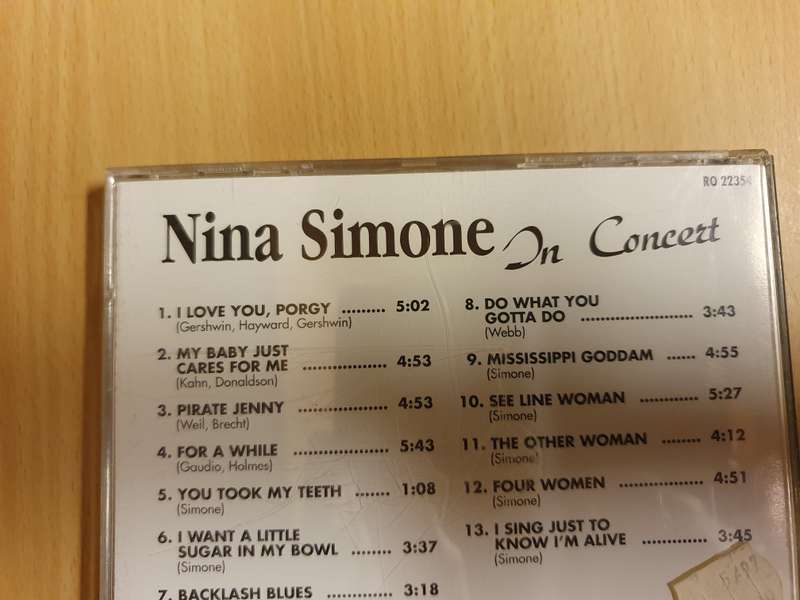 Nina Simone - In Concert - CD
