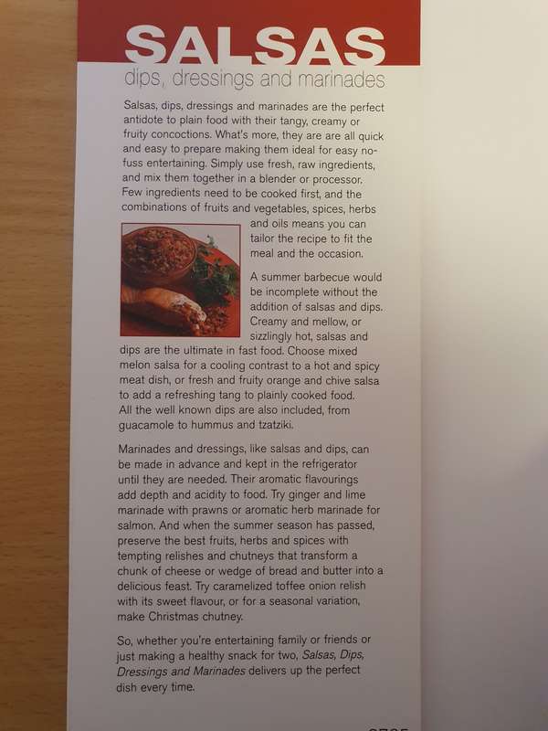 Salsas (Dips, dressings and marinades)  Christine France  (Paperback)