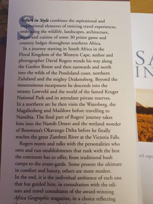 Safari in Style - Exploring the wilds & wonders of Southern Africa: David Rogers (Paperback)
