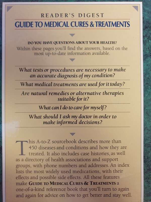 Reader`s Digest Guide to Medical Cures & Treatments (Hardcover)
