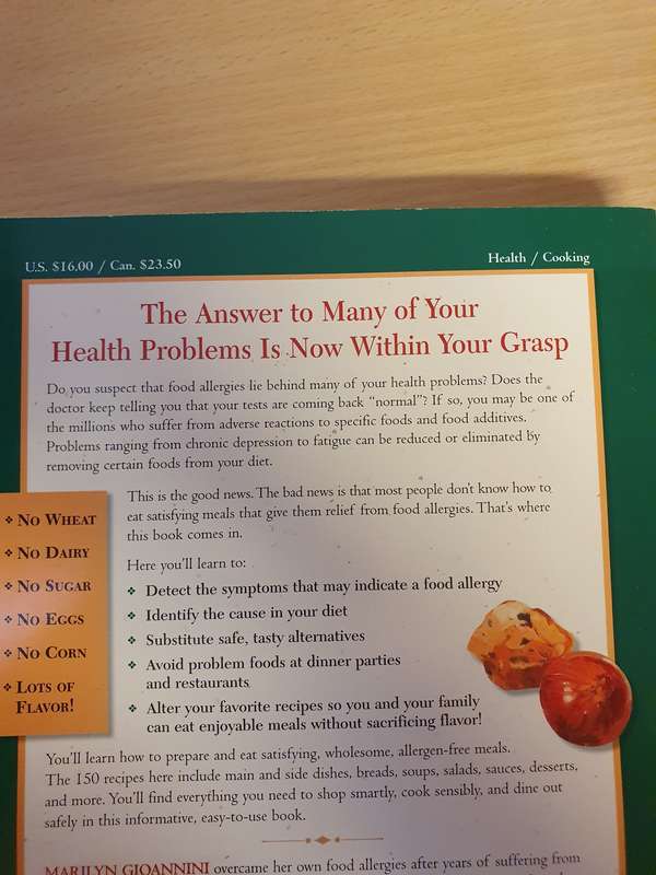 The Complete Food Allergy Cookbook : Marilyn Gioannini (Paperback)