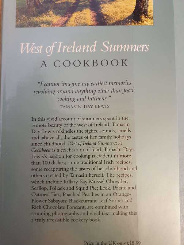 West of Ireland Summers - A Cookbook : Tamasin Day-Lewis (Hardcover)