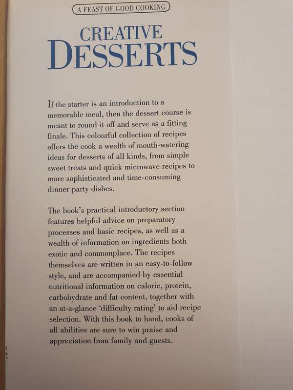 A Feast of Good Cooking - Creative Desserts  (Hardcover)