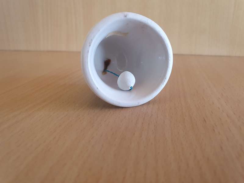 Small Blue & White Bell  (height 7cm width 5cm)