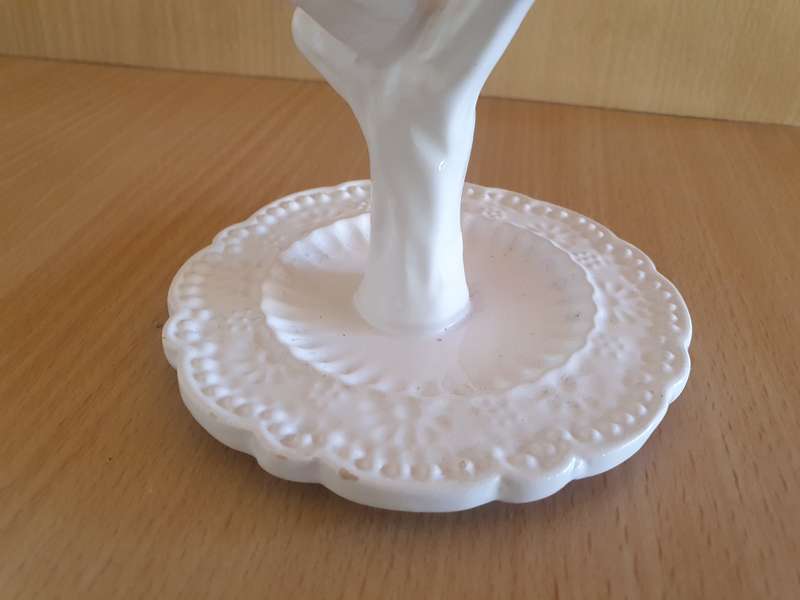 Ceramic Bird Figurine Ring Holder