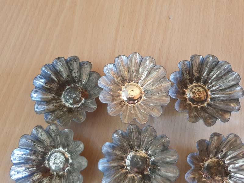 Set of 9 Small Metal Chocolate Moulds