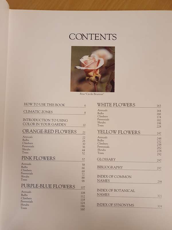 Flowers by Colour - A Complete Guide to over 1000 Popular Garden Flowers (Hardcover)