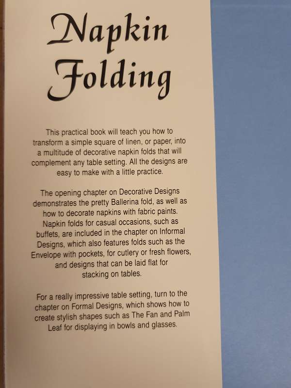 Napkin Folding : Linda Barker (Hardcover)