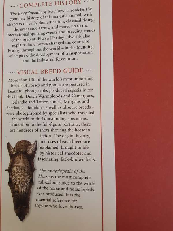 DK - The Encyclopedia of the Horse - The Major Breeds of the World: Elwyn Hartley Edwards (NEW)