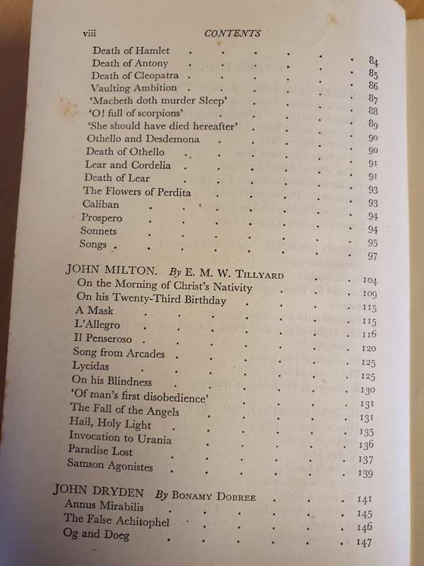 Fifteen Poets - From Chaucer to Arnold  (Hardcover)