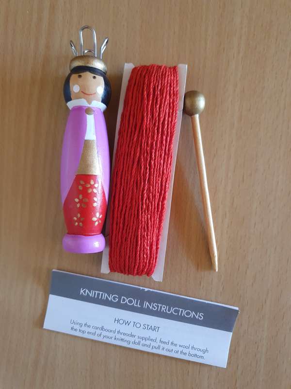 French Knitting Doll