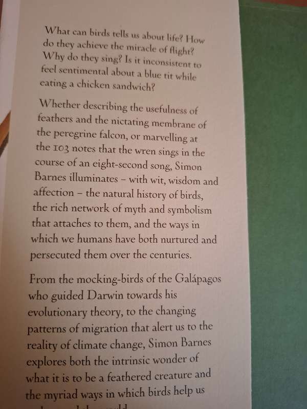 The Meaning of Birds: Simon Barnes  (Hardcover)