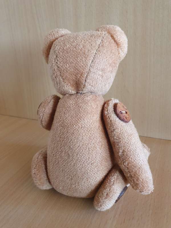 Vintage Jointed Brown Teddy Bear (16cm x 12cm)