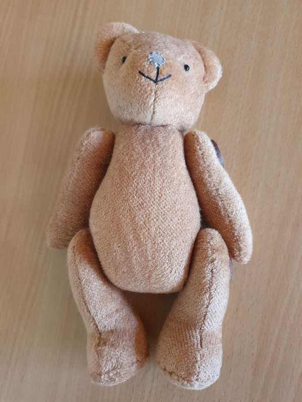 Vintage Jointed Brown Teddy Bear (16cm x 12cm)