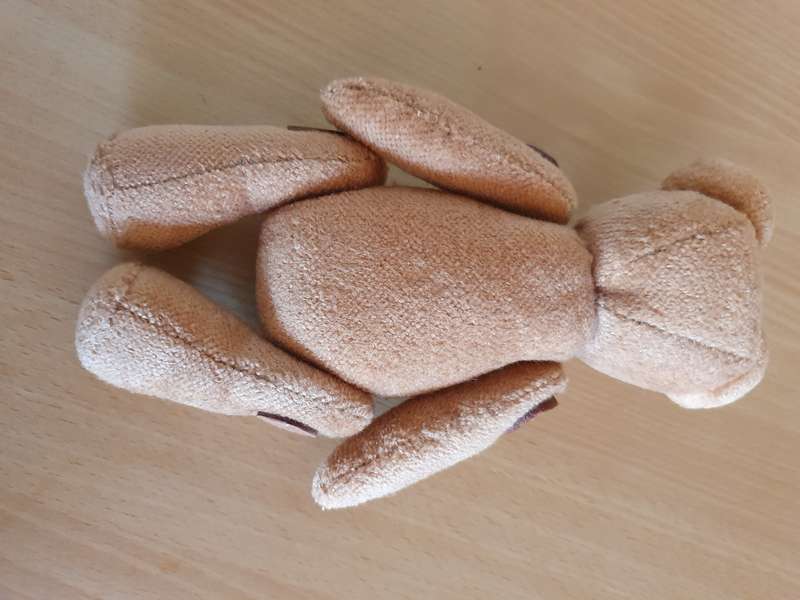 Vintage Jointed Brown Teddy Bear (16cm x 12cm)
