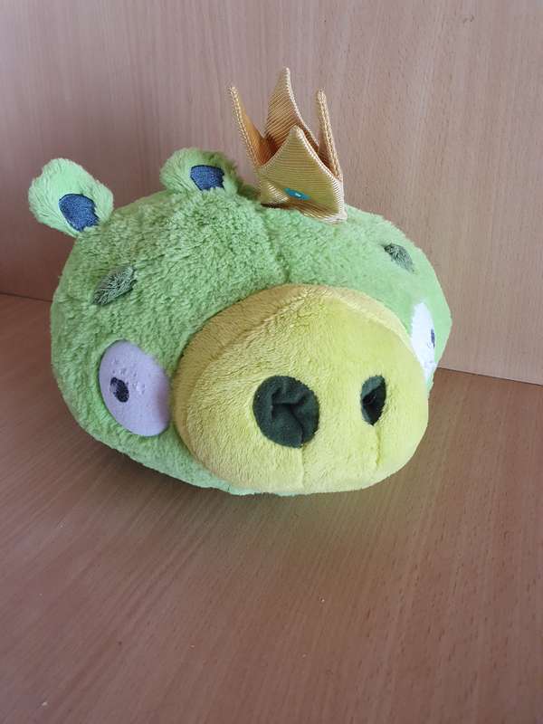 Mighty Mojo Green - Angry Bird Plush/Soft Toy (25cm x 22cm)