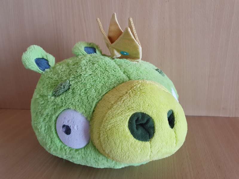Mighty Mojo Green - Angry Bird Plush/Soft Toy (25cm x 22cm)