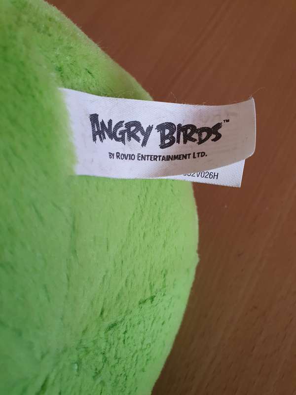 Mighty Mojo Green - Angry Bird Plush/Soft Toy (25cm x 22cm)