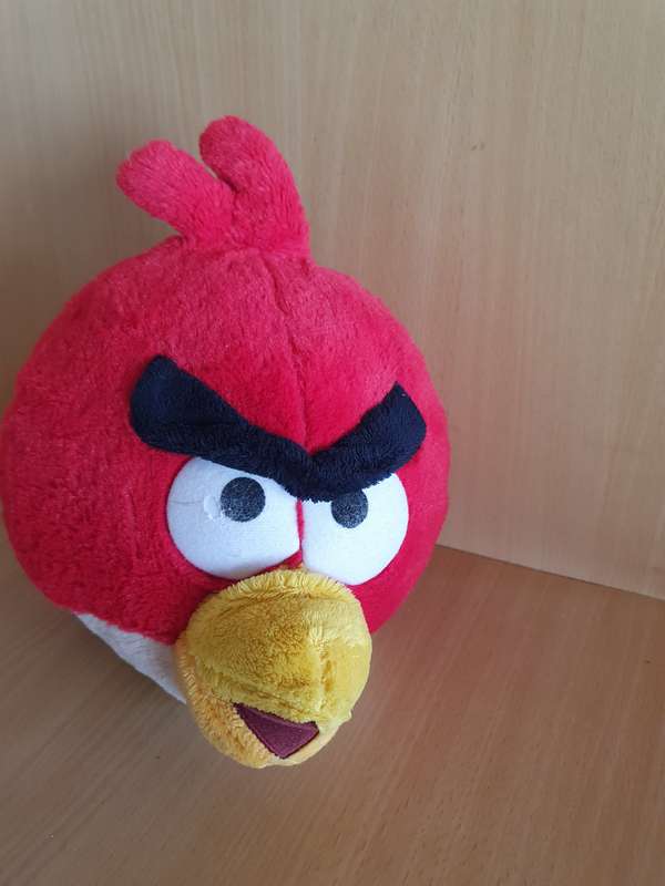 Red - Angry Bird Plush/Soft Toy (30cm x 25cm)